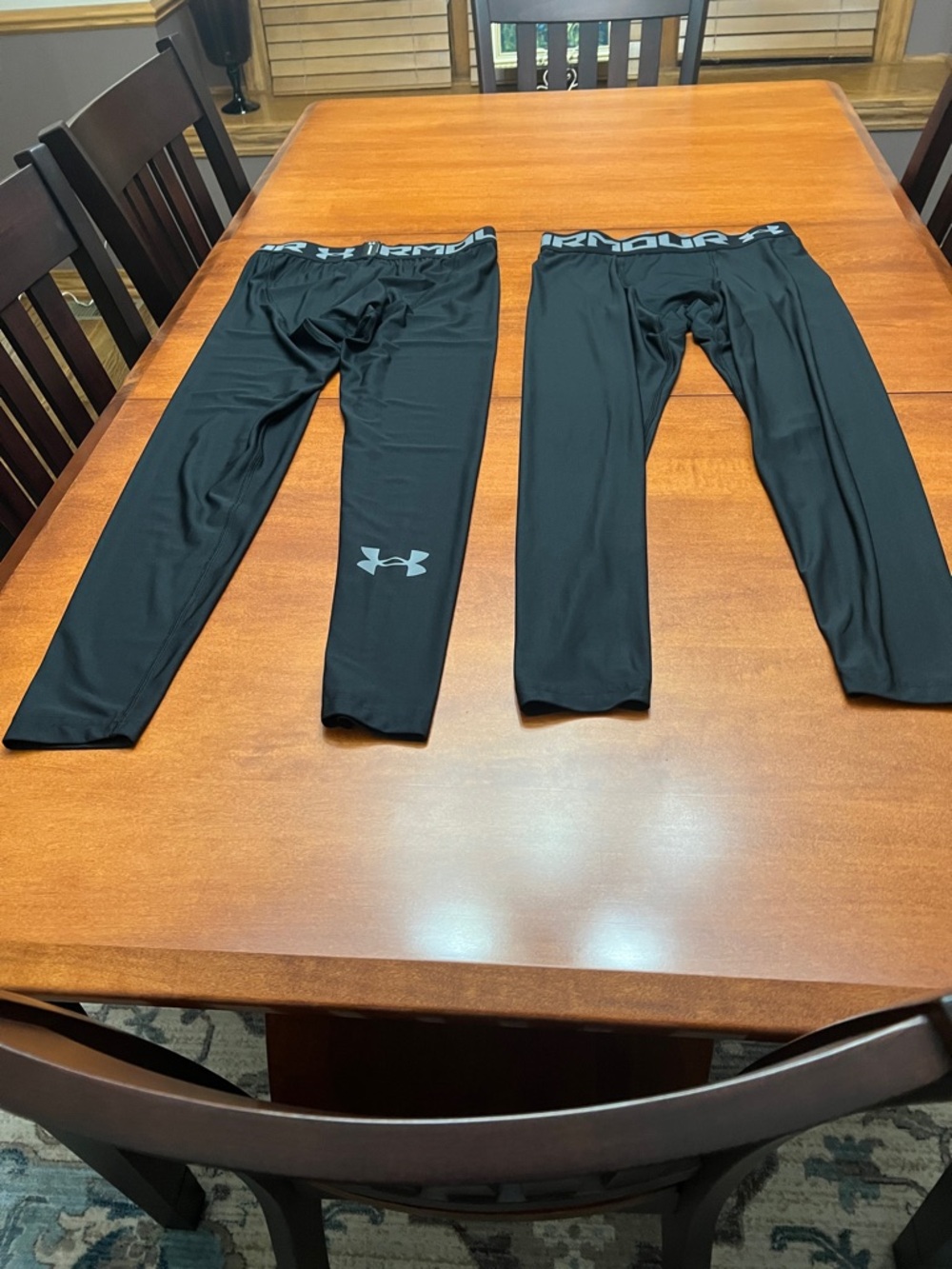Bundle Under Armour compression leggings.  2 pair black.